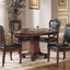 Bellagio Distressed Brown Cherry Wood Game Room And Dining Chairs With Nailheads And Casters (Set Of 2)