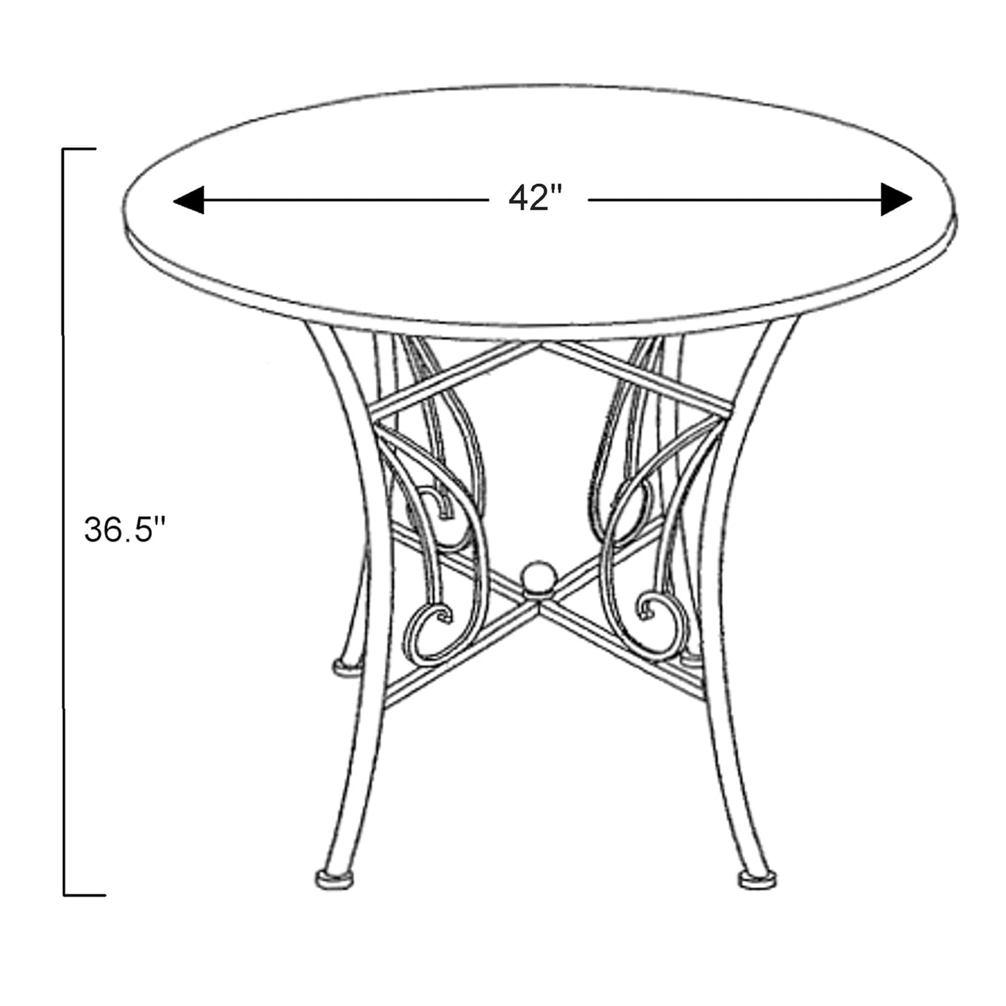 Sunset Trading Dart 36" Round Pub Table
