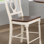 Sunset Trading Andrews Antique White & Chestnut Barstool Set Of 2