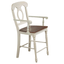 Sunset Trading Andrews Antique White Barstools With Arms - Set Of 2, Counter Height