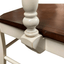 Sunset Trading Andrews Antique White Barstools With Arms - Set Of 2, Counter Height