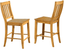 Sunset Trading Oak Selections 24" Barstools - Set Of 2 In Light Oak