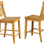 Sunset Trading Oak Selections 24" Barstools - Set Of 2 In Light Oak