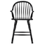 Sunset Trading Black Cherry 24" Windsor Barstool With Arms - Antique Black, Set Of 2