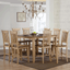 Brook Counter Height Barstools In Two-Tone Light Brown Wood - Set Of 2