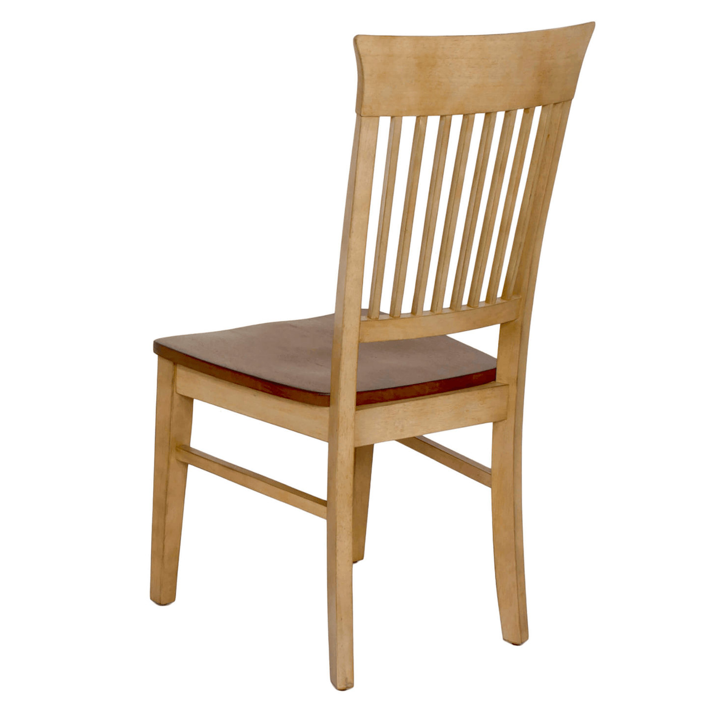 Brook Dining Chair Set In Warm Distressed Tones