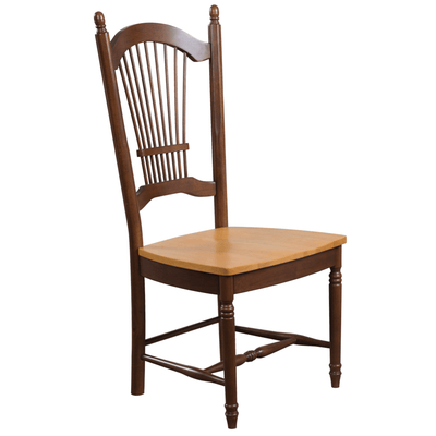 Timeless Nutmeg Brown & Light Oak Dining Chair Set By Sunset Trading