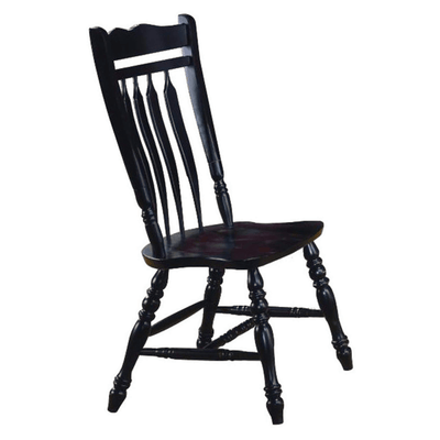 Antique Black Aspen Dining Chairs By Sunset Trading - Set Of 2, Fully Assembled