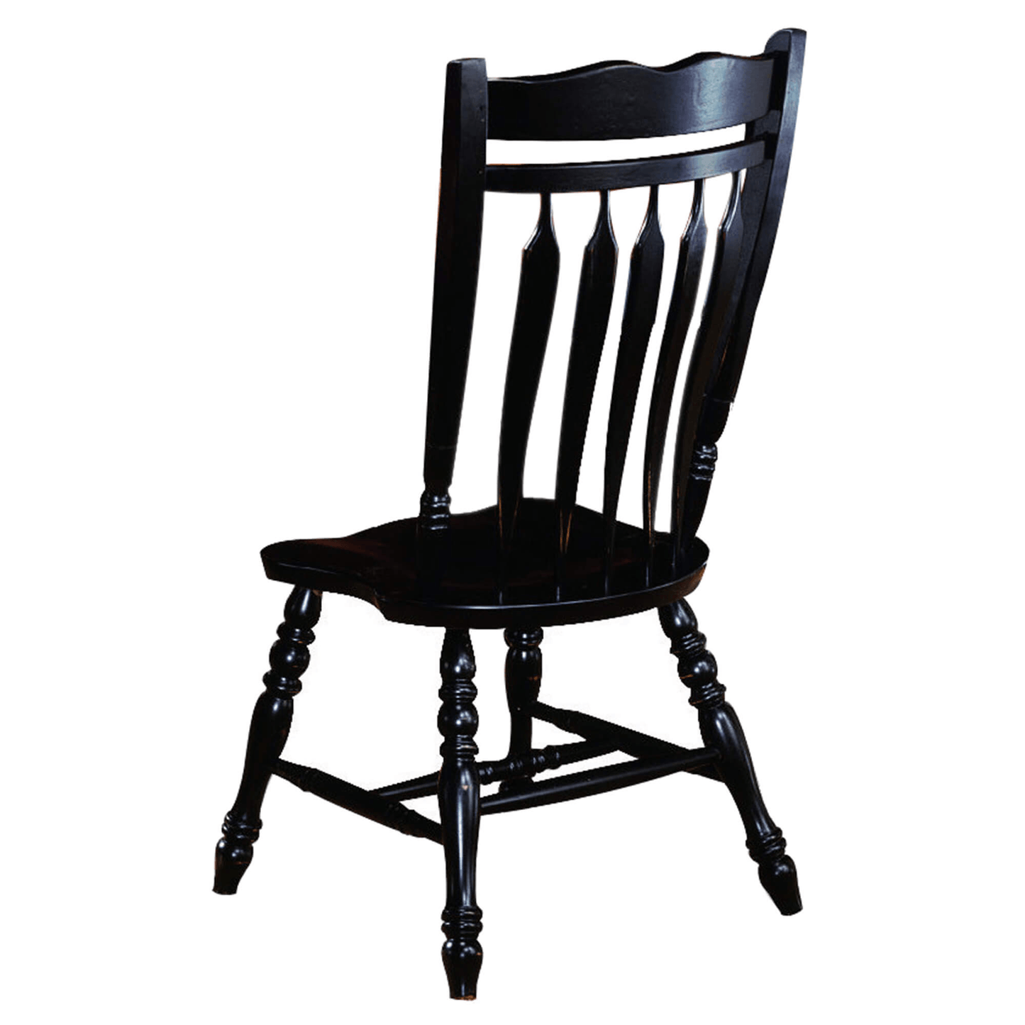 Antique Black Aspen Dining Chairs By Sunset Trading - Set Of 2, Fully Assembled