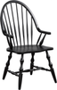 Sunset Trading Windsor Spindleback Dining Armchair In Antique Black