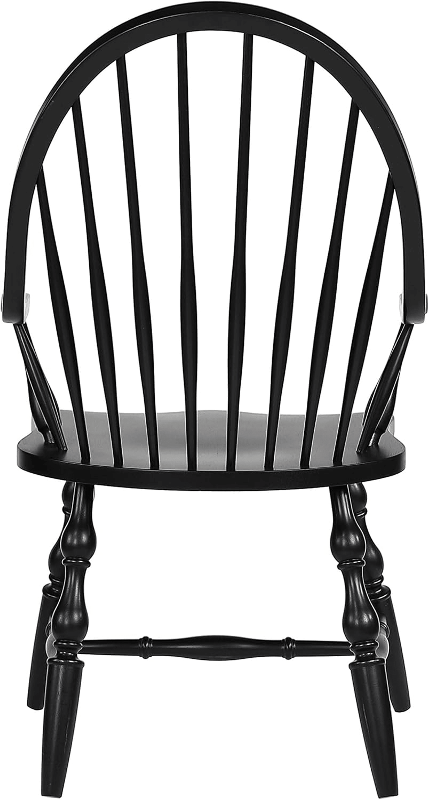 Sunset Trading Windsor Spindleback Dining Armchair In Antique Black
