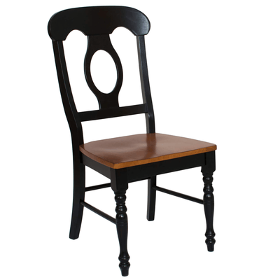 Sunset Trading Black Cherry Napoleon Dining Chair Set Of 2