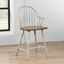 Country Grove 24" Windsor Barstools With Arms In Distressed Gray And Brown - Set Of 2