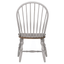Windsor Spindleback Dining Chair Set In Distressed Gray And Brown Wood