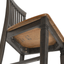 Dakota Slat Back Bar Stools – Set Of 2, 24" Counter Height, Distressed Brown And Ash Gray