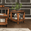 Rustic City End Table With Shelf By Sunset Trading