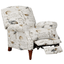 Sunset Trading Aviary Pushback Recliner In Ivory/Brown/Gray
