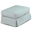 Sunset Trading Horizon Slipcovered Ottoman In Ocean Blue