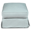 Sunset Trading Horizon Slipcovered Ottoman In Ocean Blue