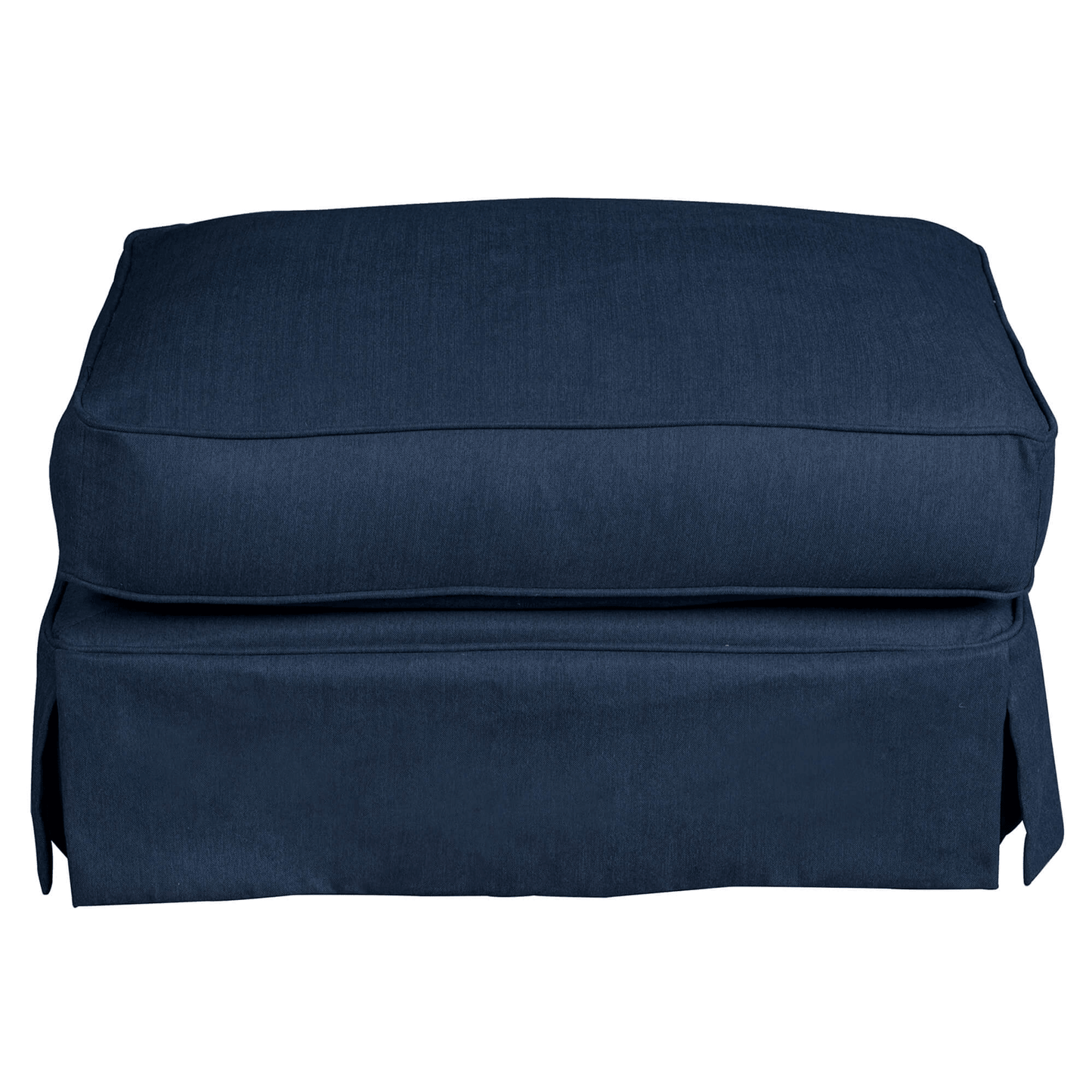 Sunset Trading Horizon Navy Blue Slipcovered Ottoman