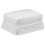 Sunset Trading Horizon Washable White Slipcovered Ottoman