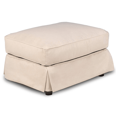 Sunset Trading Horizon Washable Tan Slipcovered Ottoman