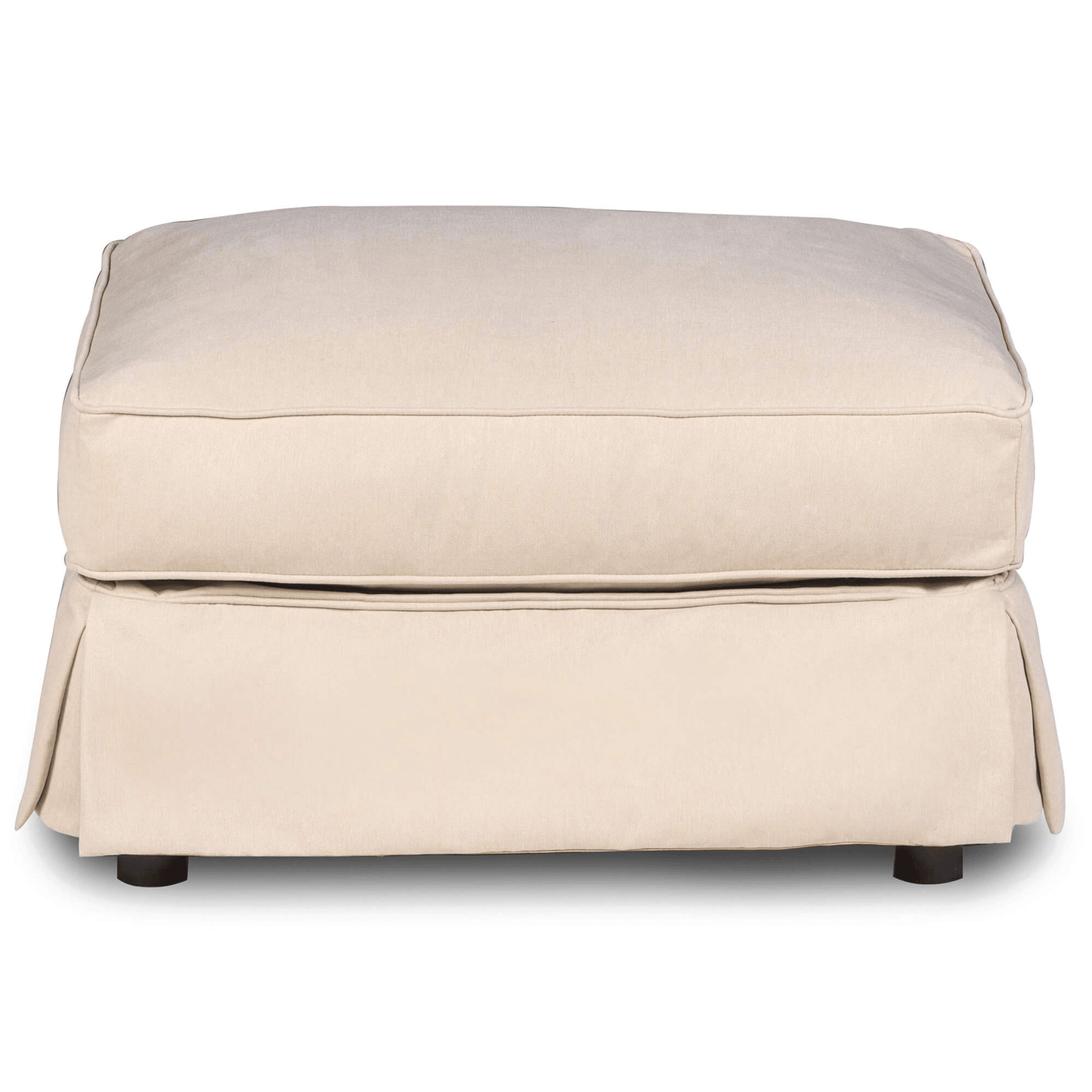 Sunset Trading Horizon Washable Tan Slipcovered Ottoman