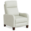 Sunset Trading Pearl White Leather Pushback Recliner