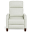 Sunset Trading Pearl White Leather Pushback Recliner