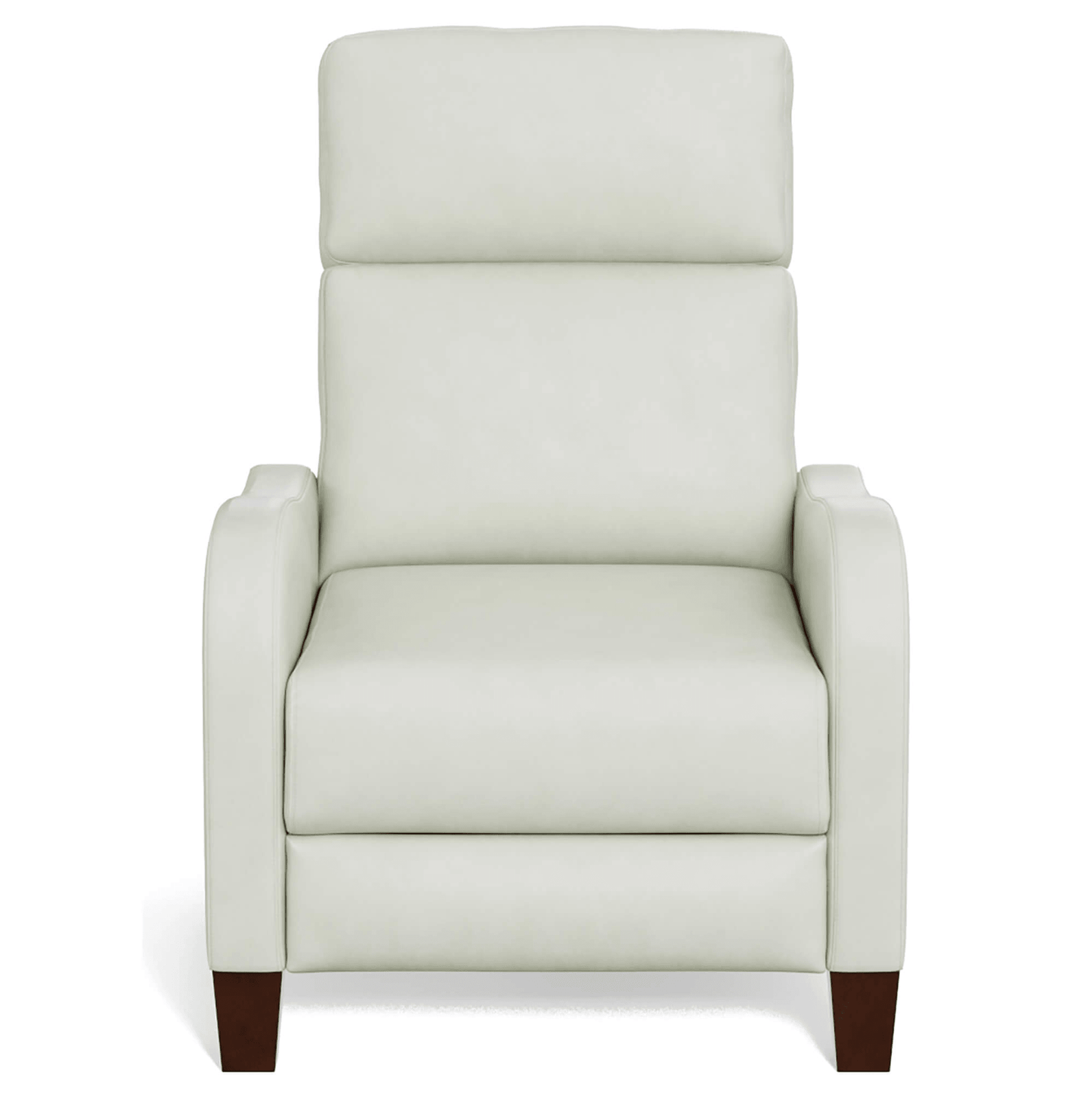 Sunset Trading Pearl White Leather Pushback Recliner