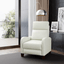 Sunset Trading Pearl White Leather Pushback Recliner