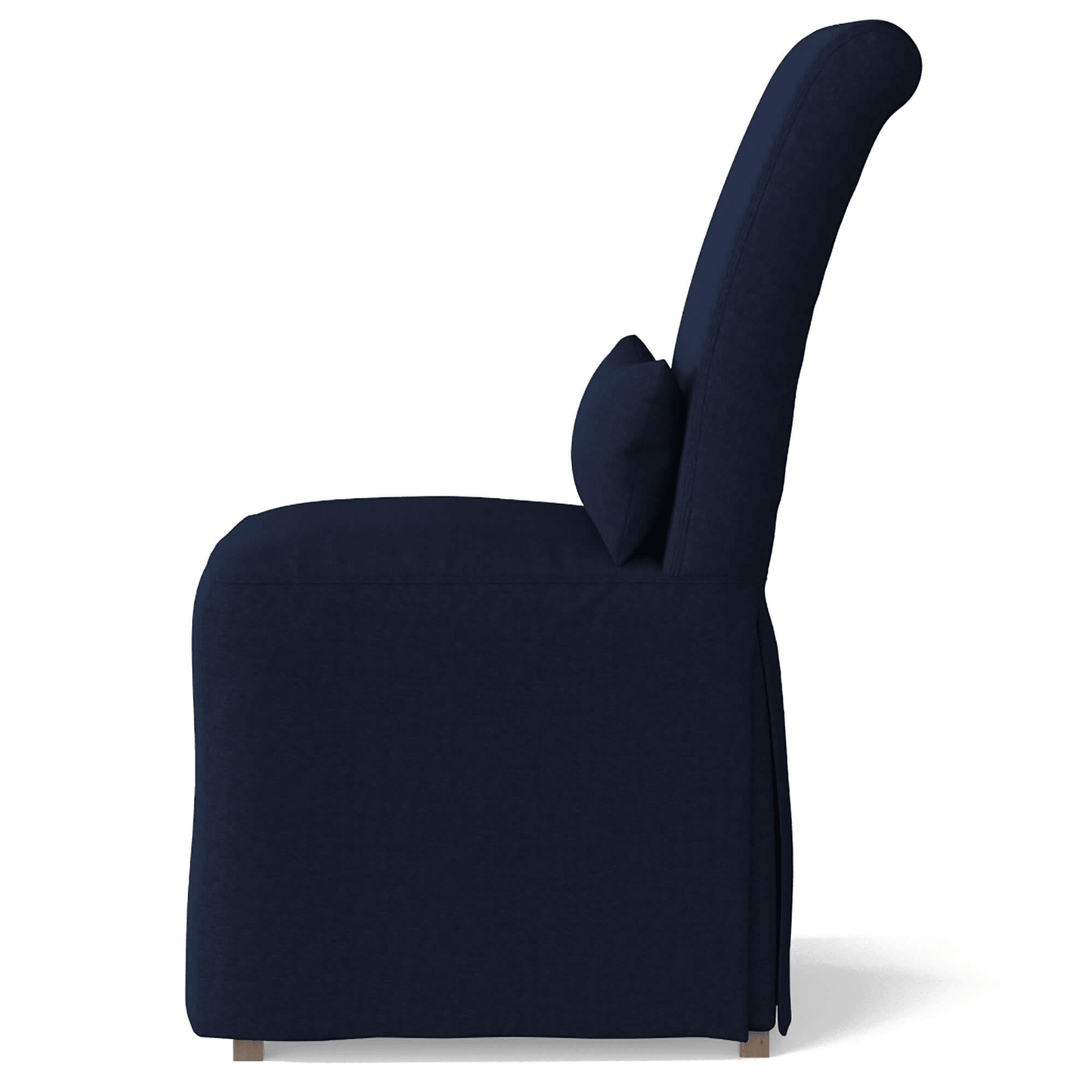 Coastal Elegance Navy Blue Slipcovered Dining Chair
