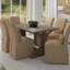 Coastal Elegance Tan Slipcovered Dining Chair With Washable Performance Fabric