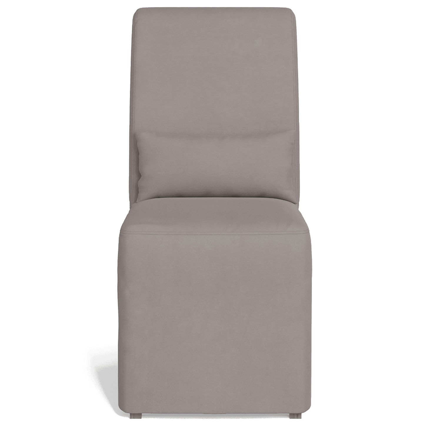 Sunset Trading Newport Slipcovered Dining Chair - Gray Performance Fabric