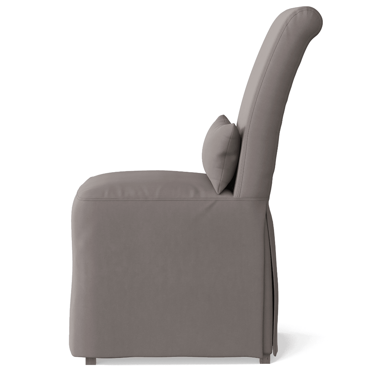 Sunset Trading Newport Slipcovered Dining Chair - Gray Performance Fabric