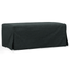 Sunset Trading Newport 44" Wide Slipcovered Ottoman - Dark Gray, Washable & Stain-Resistant