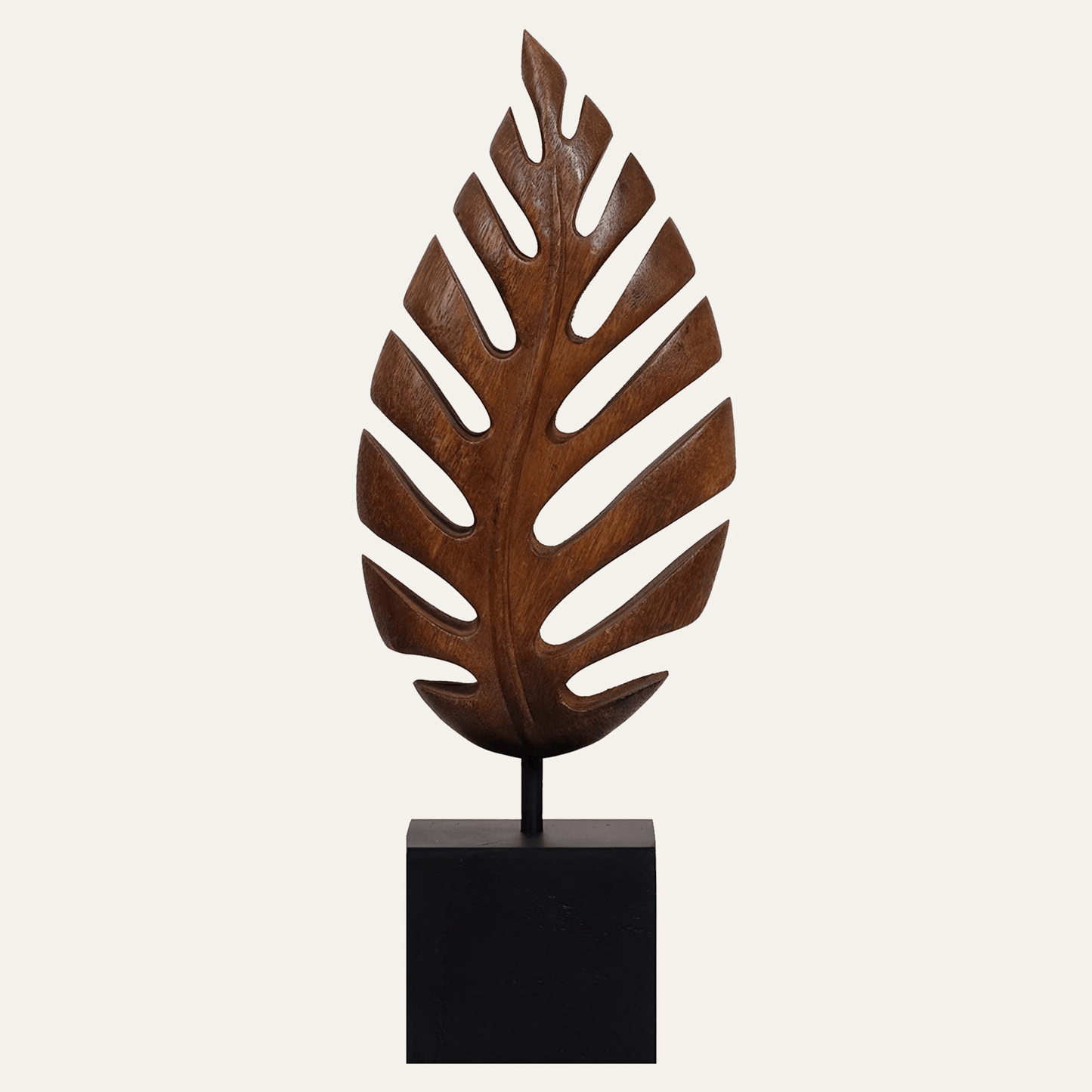 Handcrafted Acacia Wood Heart Sculpture