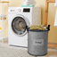 Elegant Gray Felt Laundry Hampers - Set Of 3