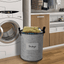 Elegant Gray Felt Laundry Hampers - Set Of 3