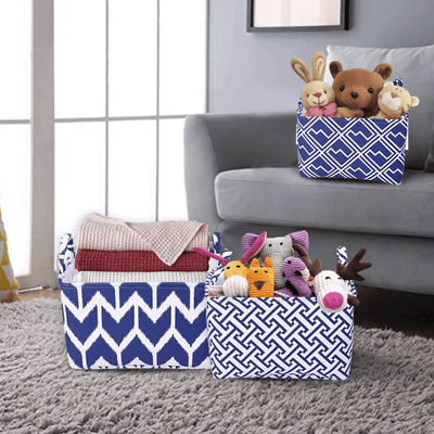 Elegant Set Of 3 Laundry Hampers And Storage Bins