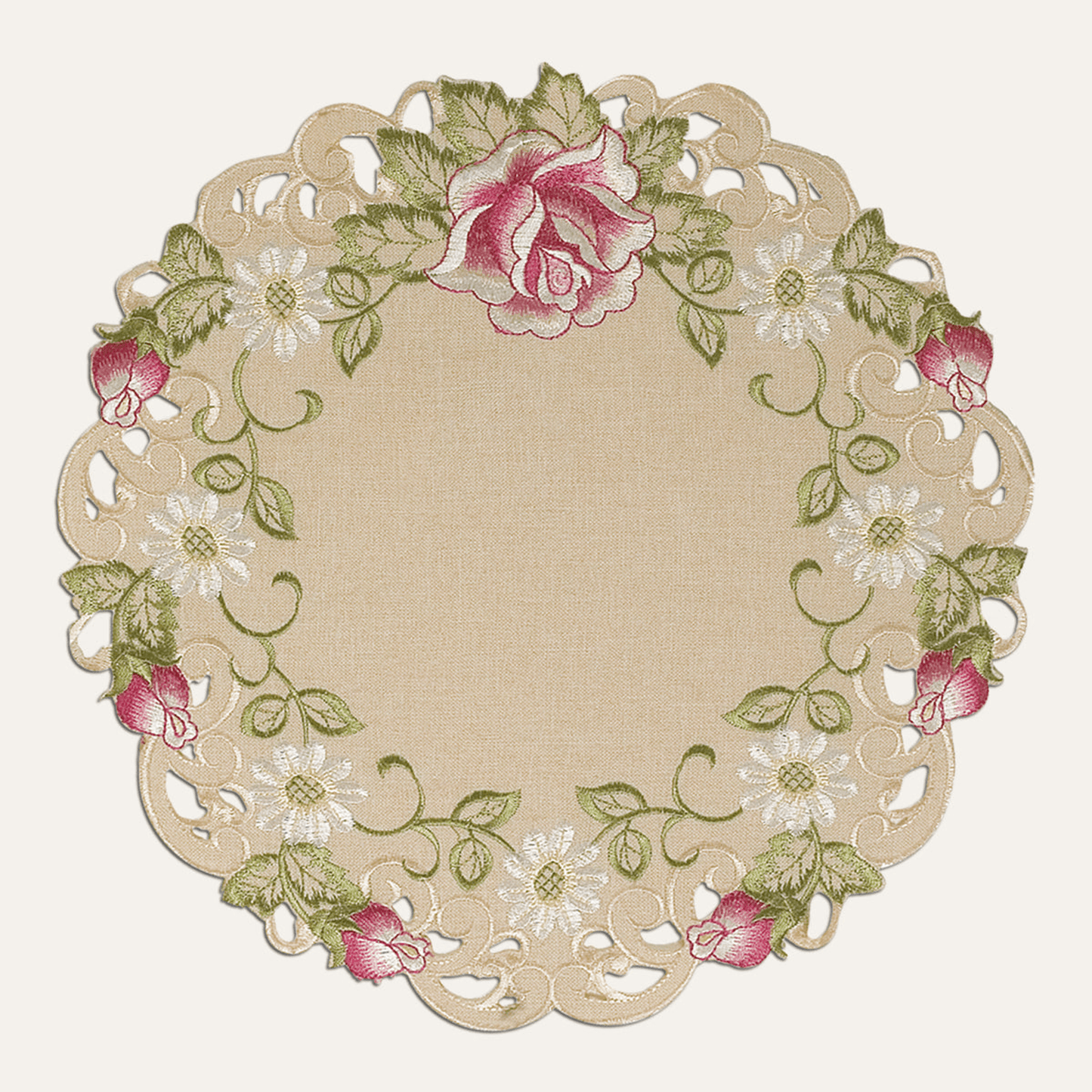 Docia Vintage-Inspired Table Topper - 60 X 120 Inches