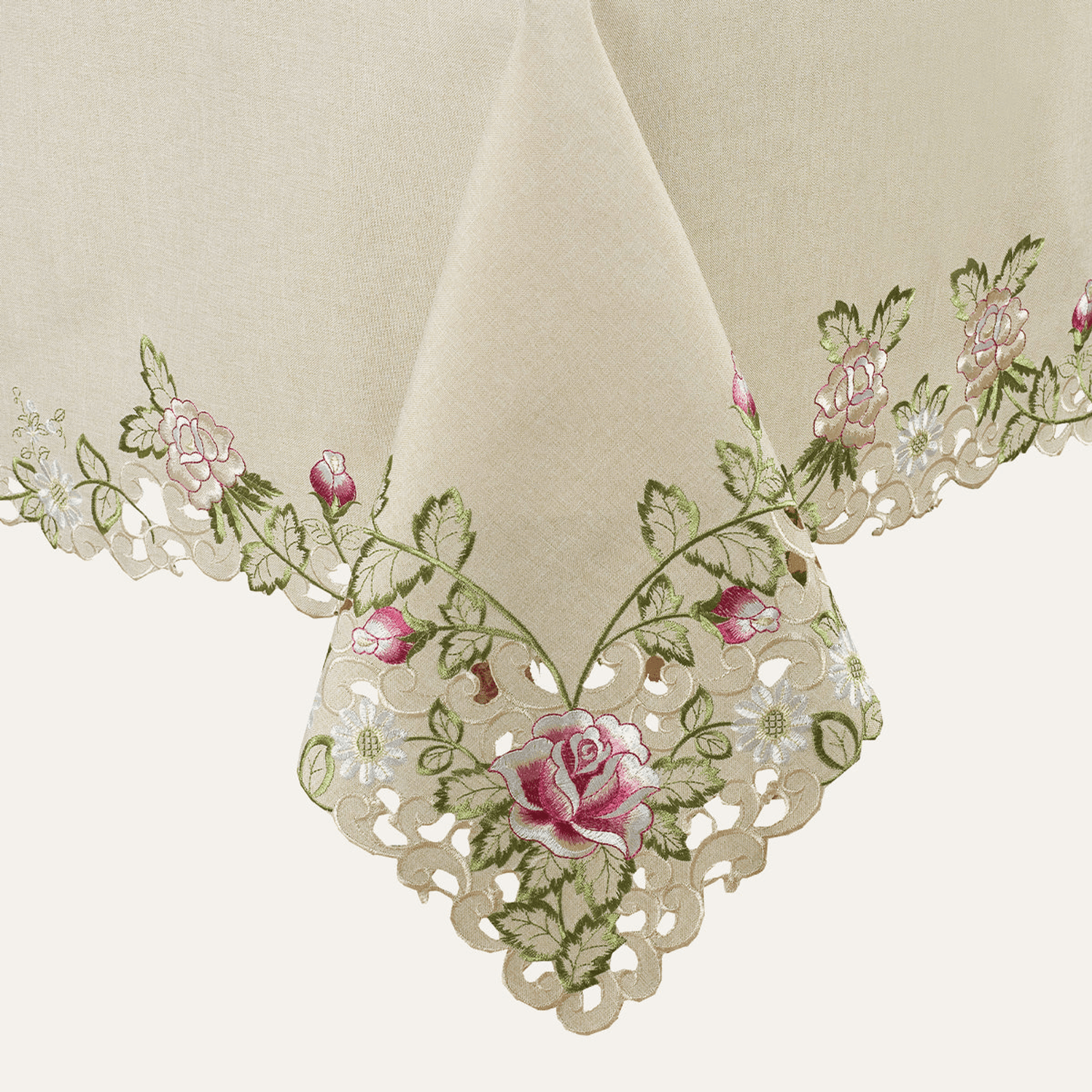 Docia Vintage-Inspired Table Topper - 60 X 120 Inches