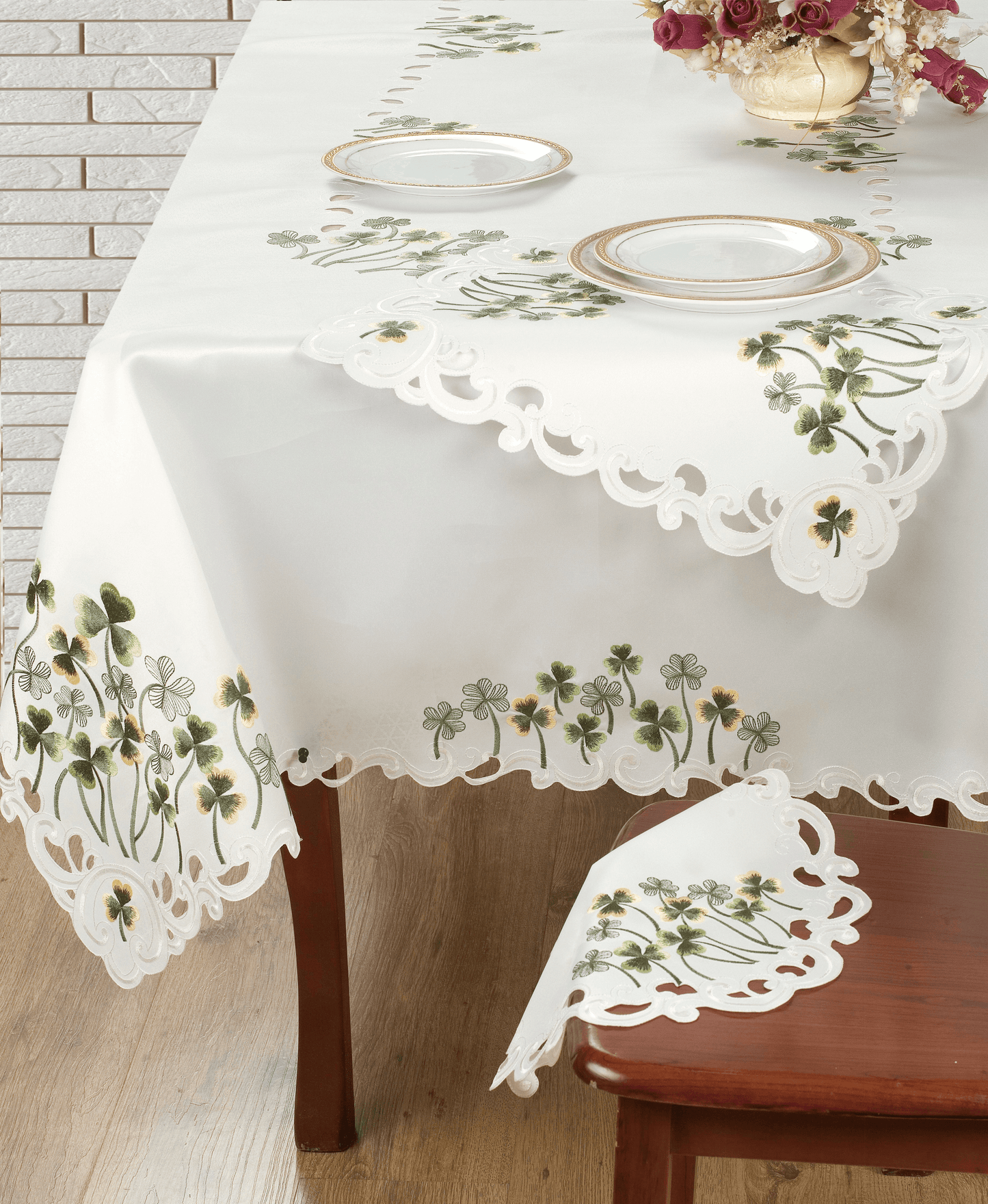 Clem Collection Rustic Elegance Table Topper 60 X 120 Inches
