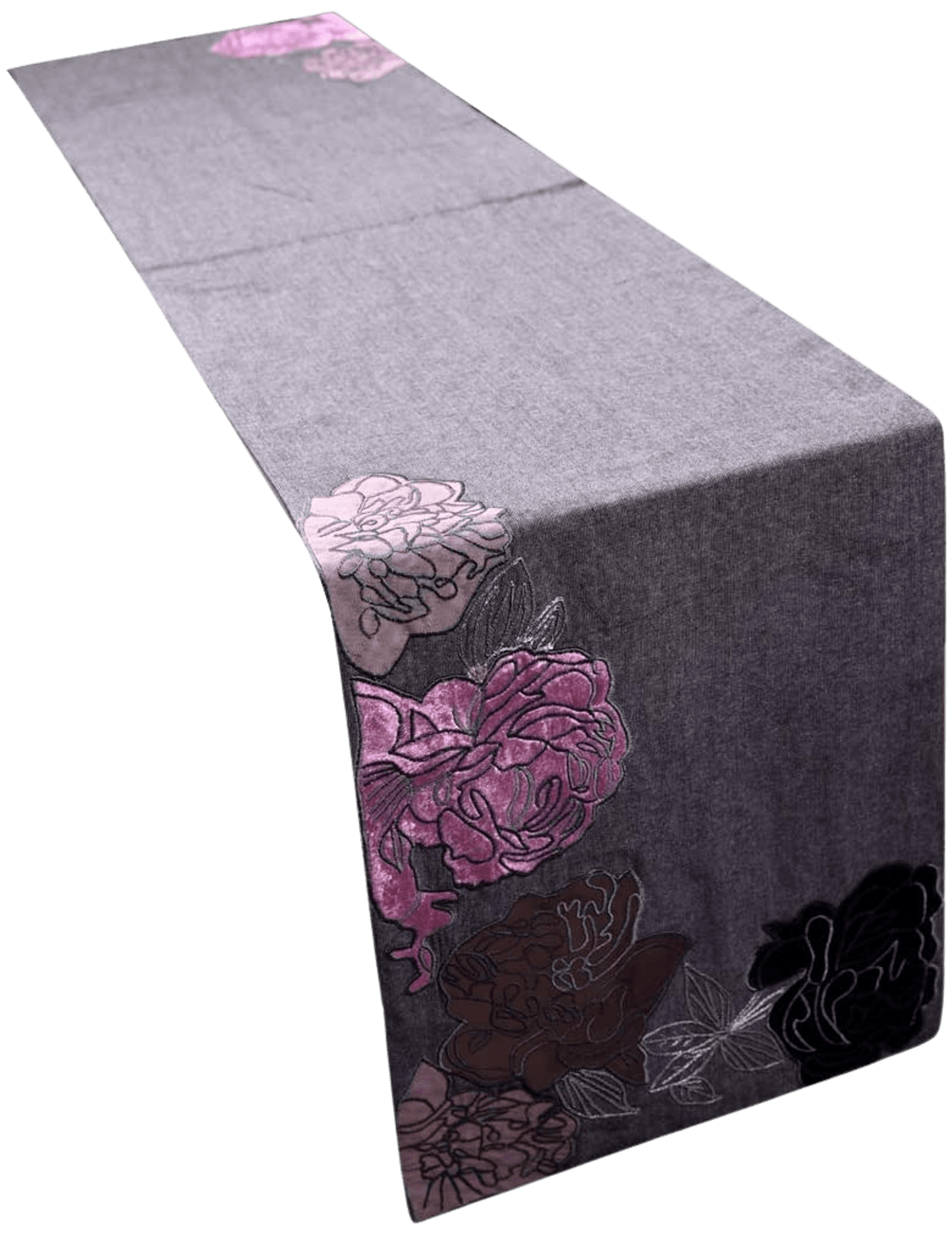 Elegant Embroidered Table Runner - 13X72 Inches