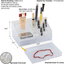 Clear Acrylic Makeup Organizer With 19 Slots And Drawer