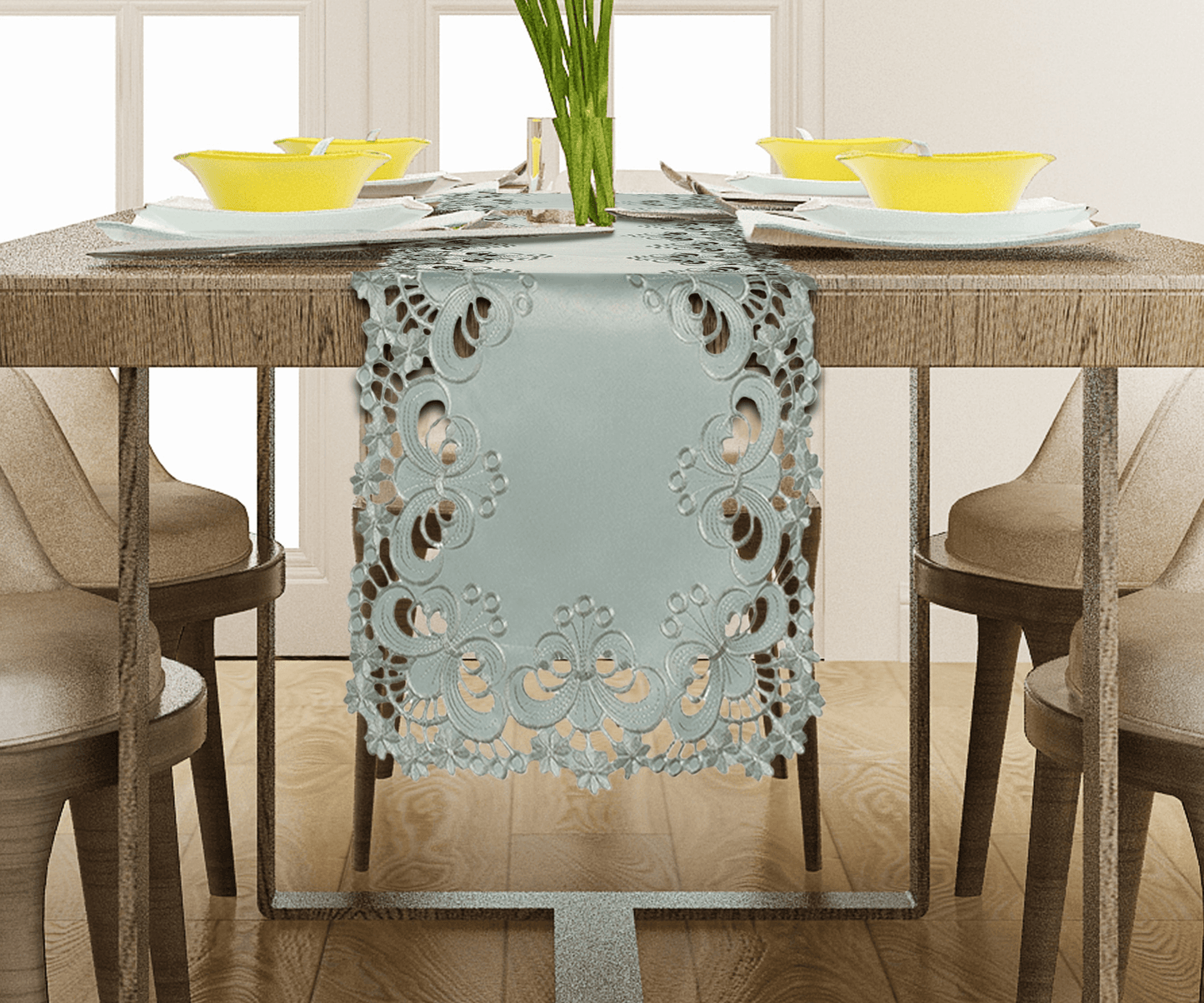 Creola Collection Vintage-Style Table Topper 60 X 120 Inches