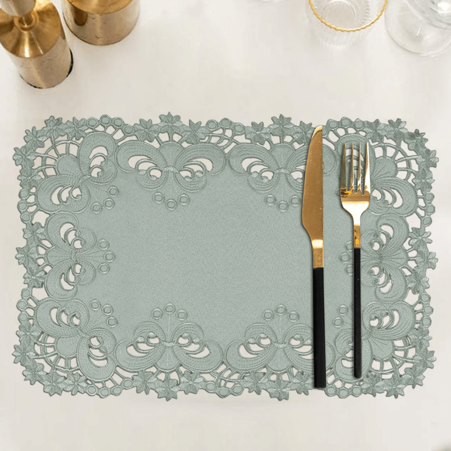 Creola Collection Vintage-Style Table Topper 60 X 120 Inches
