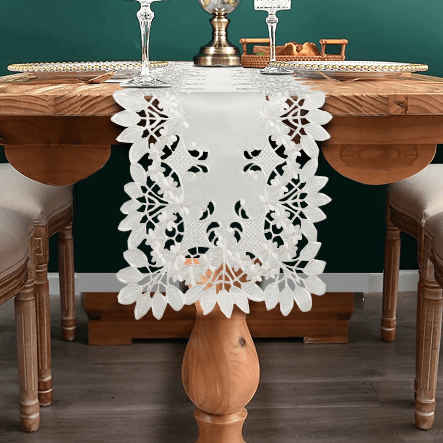 Deandra Collection Rustic Vintage Table Topper 60X120 Inches