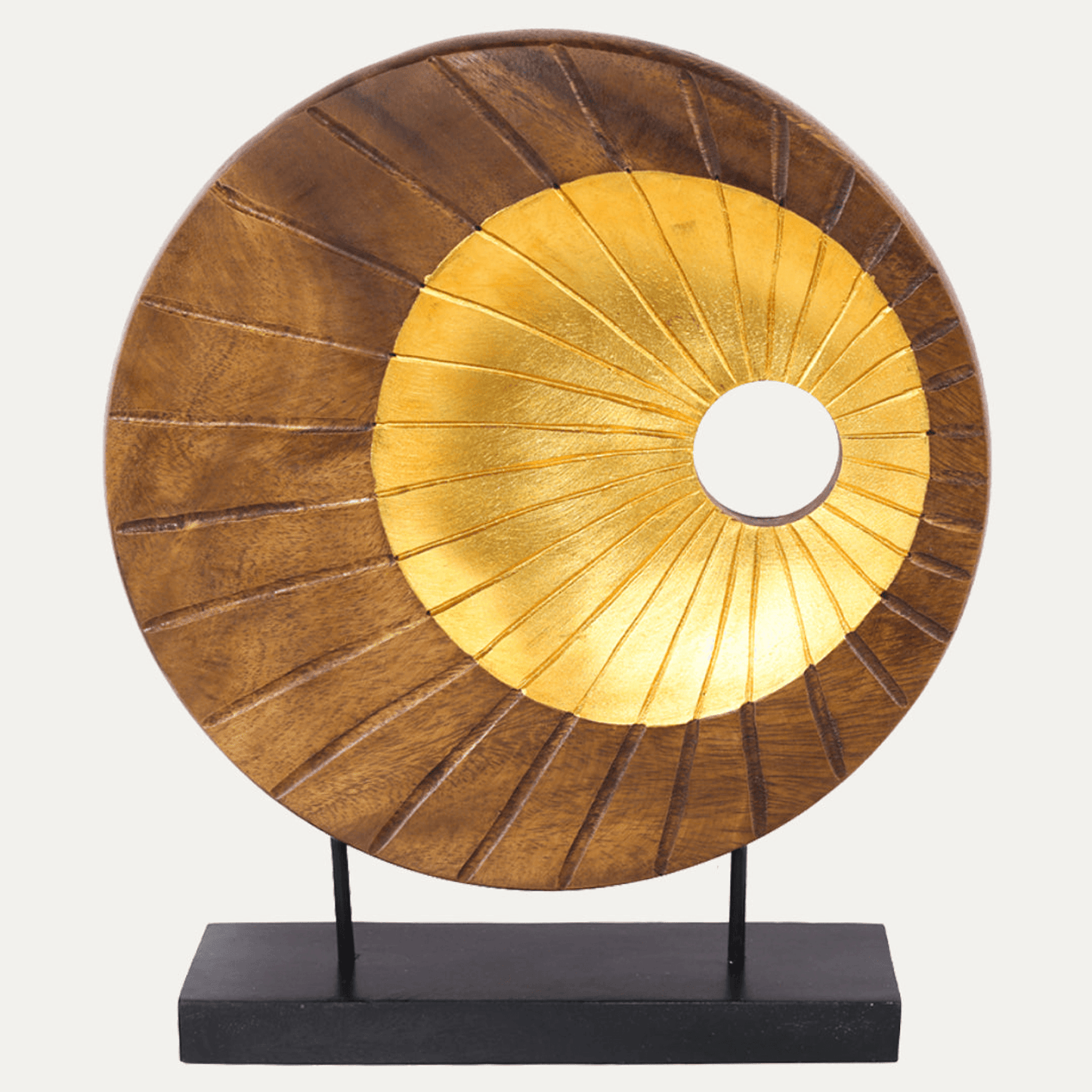 Handcrafted Acacia Wood Heart Sculpture