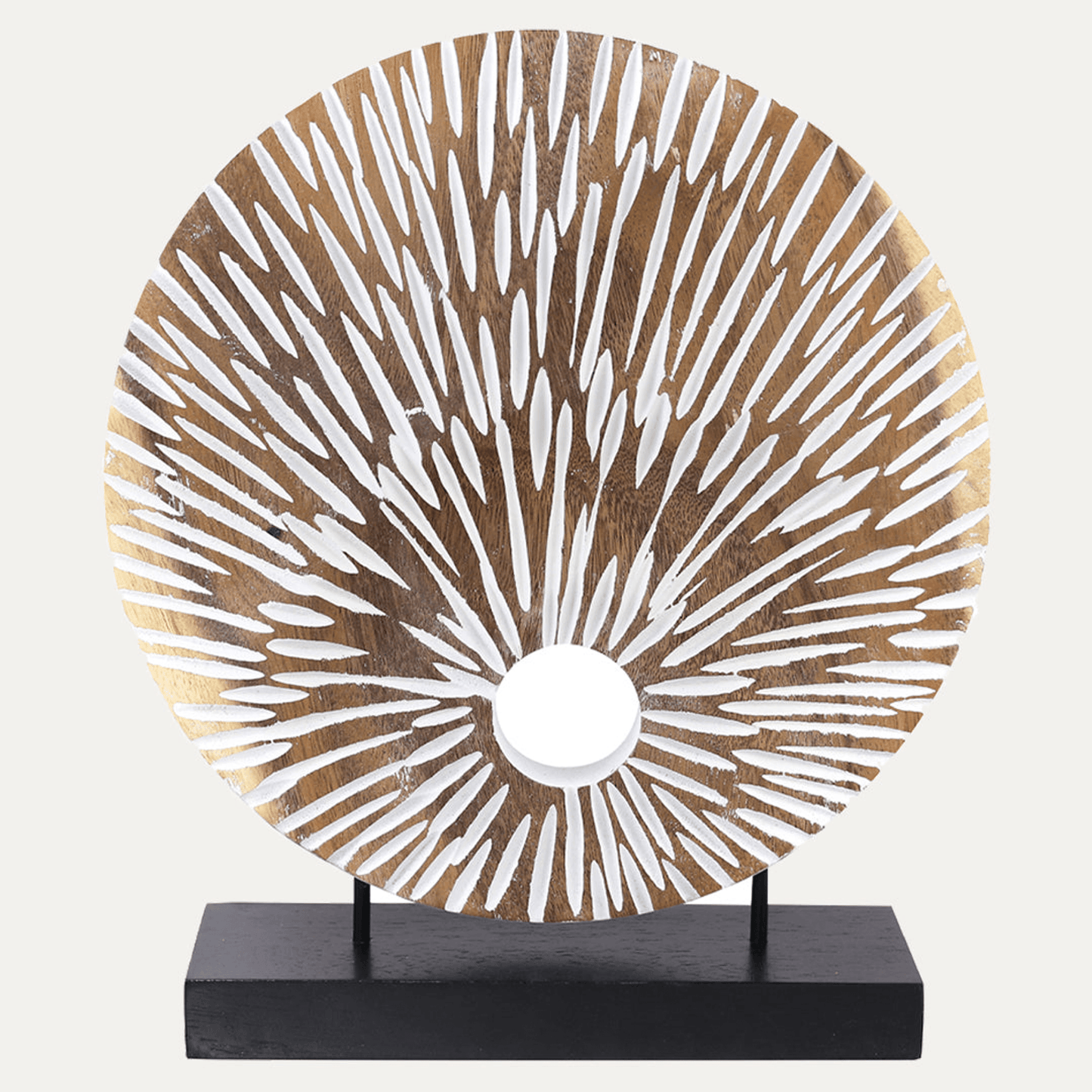 Handcrafted Acacia Wood Heart Sculpture